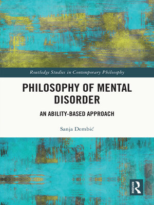 cover image of Philosophy of Mental Disorder
